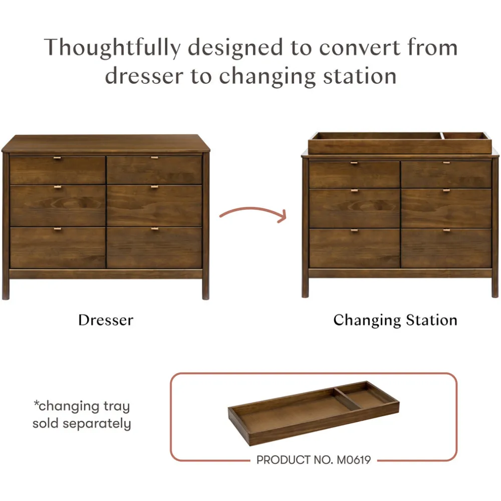 Bondi 6-Drawer Assembled Dresser (48")