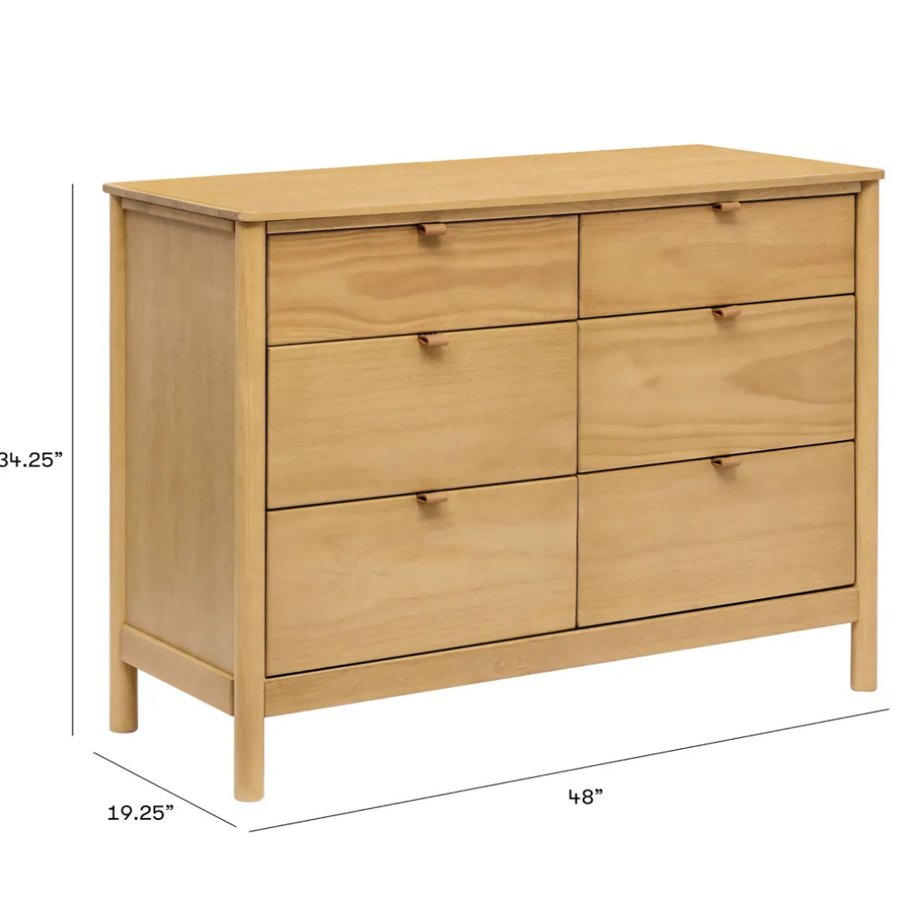 Bondi 6-Drawer Assembled Dresser (48")