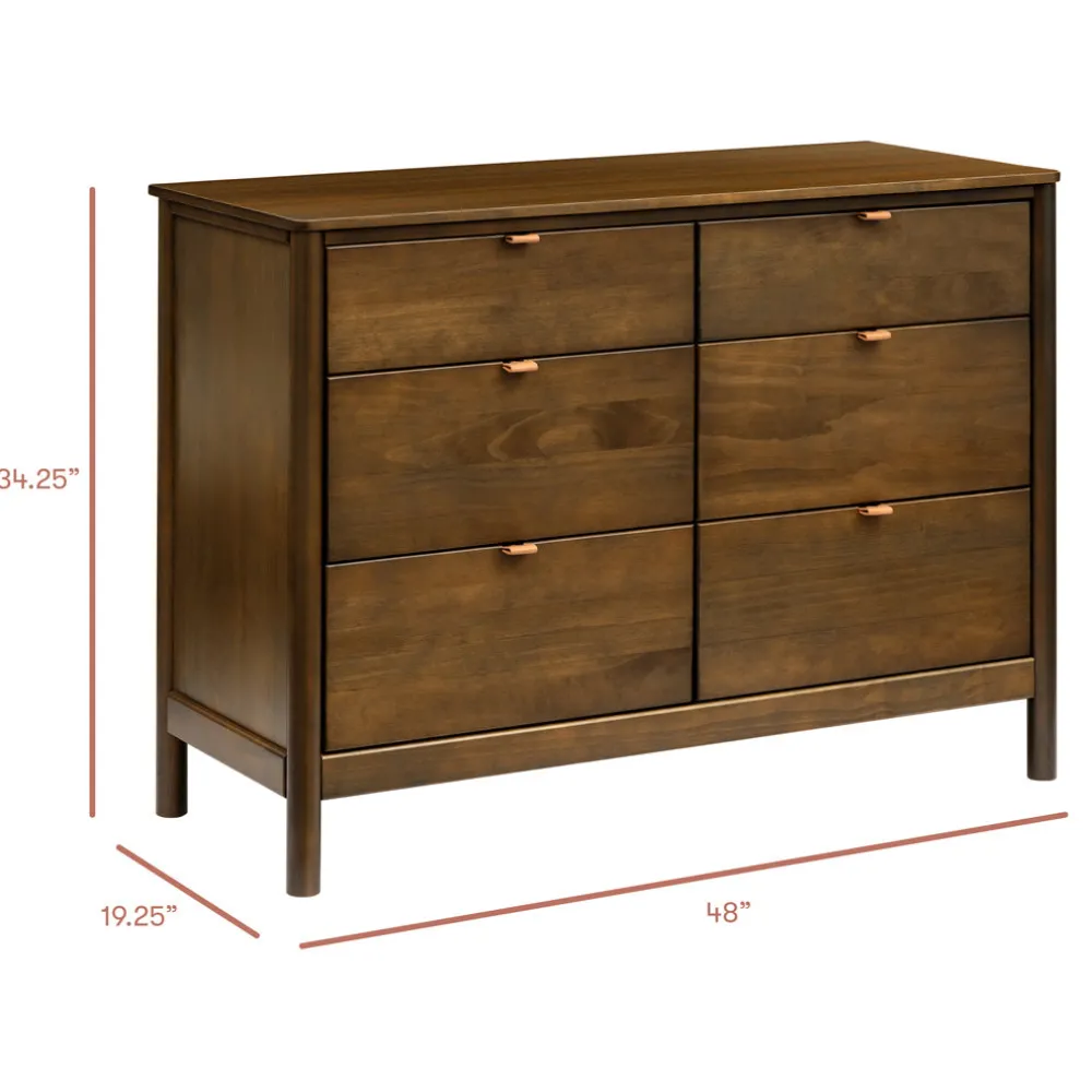 Bondi 6-Drawer Assembled Dresser (48")