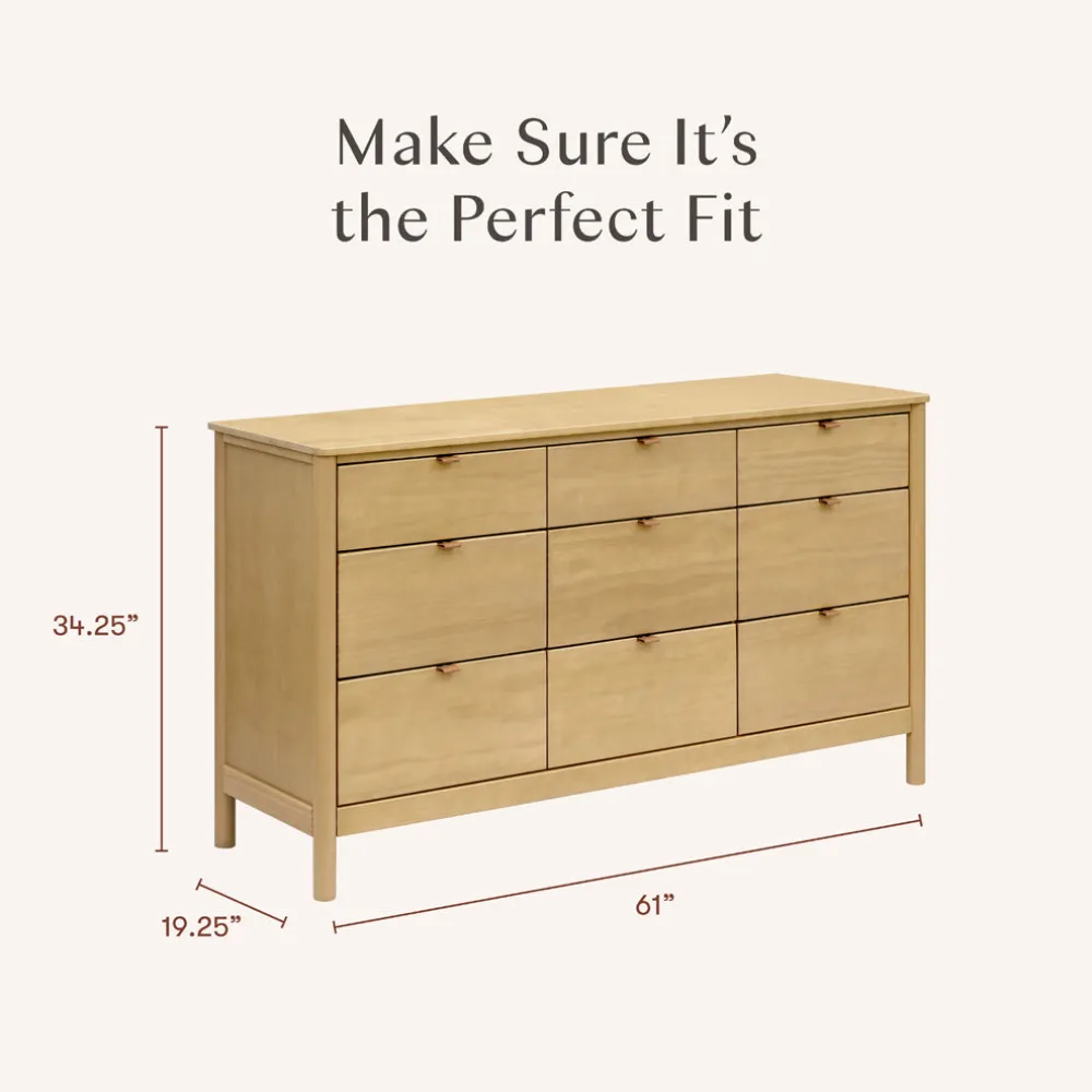 Bondi 9-Drawer Extra Wide Assembled Dresser (61")