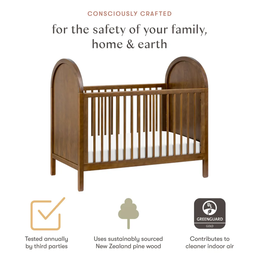 Bondi 3-in-1 Convertible Crib with Toddler Bed Conversion Kit