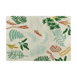 Botanic Plants Washable Rug