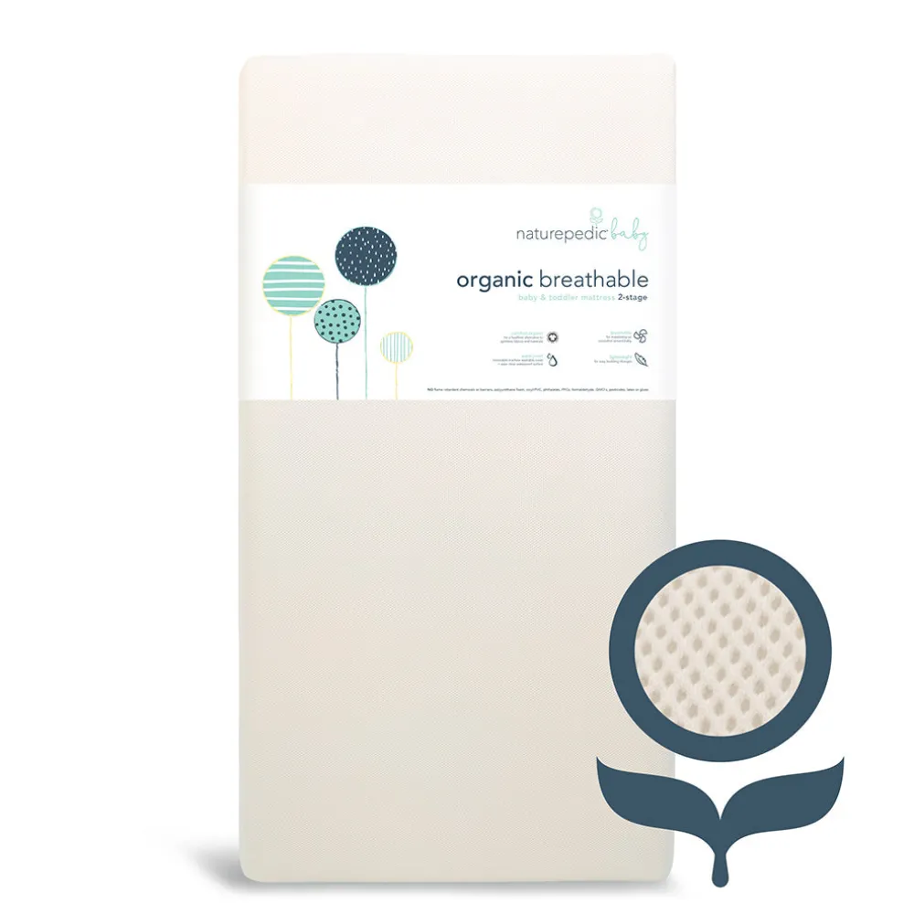 Breathable 2-Stage Organic Crib Mattress
