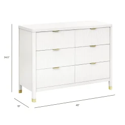 Brimsley Tambour 6-Drawer Dresser