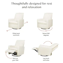 Cali Flange Recliner and Swivel Glider