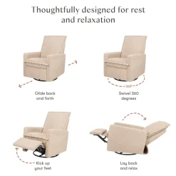 Cali Flange Recliner and Swivel Glider