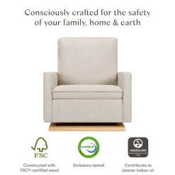 Cali Pillowback Chair-and-a-Half Glider