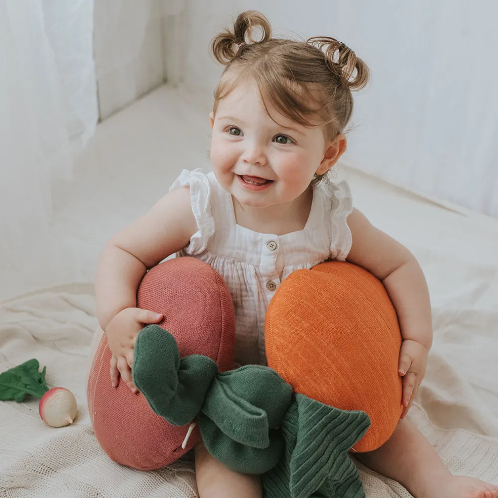 Cathy The Carrot Knitted Cushion