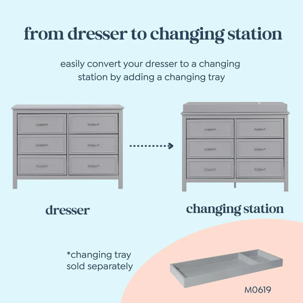 Charlie 6-Drawer Double Dresser