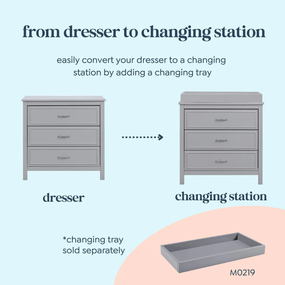 Charlie 3-Drawer Dresser