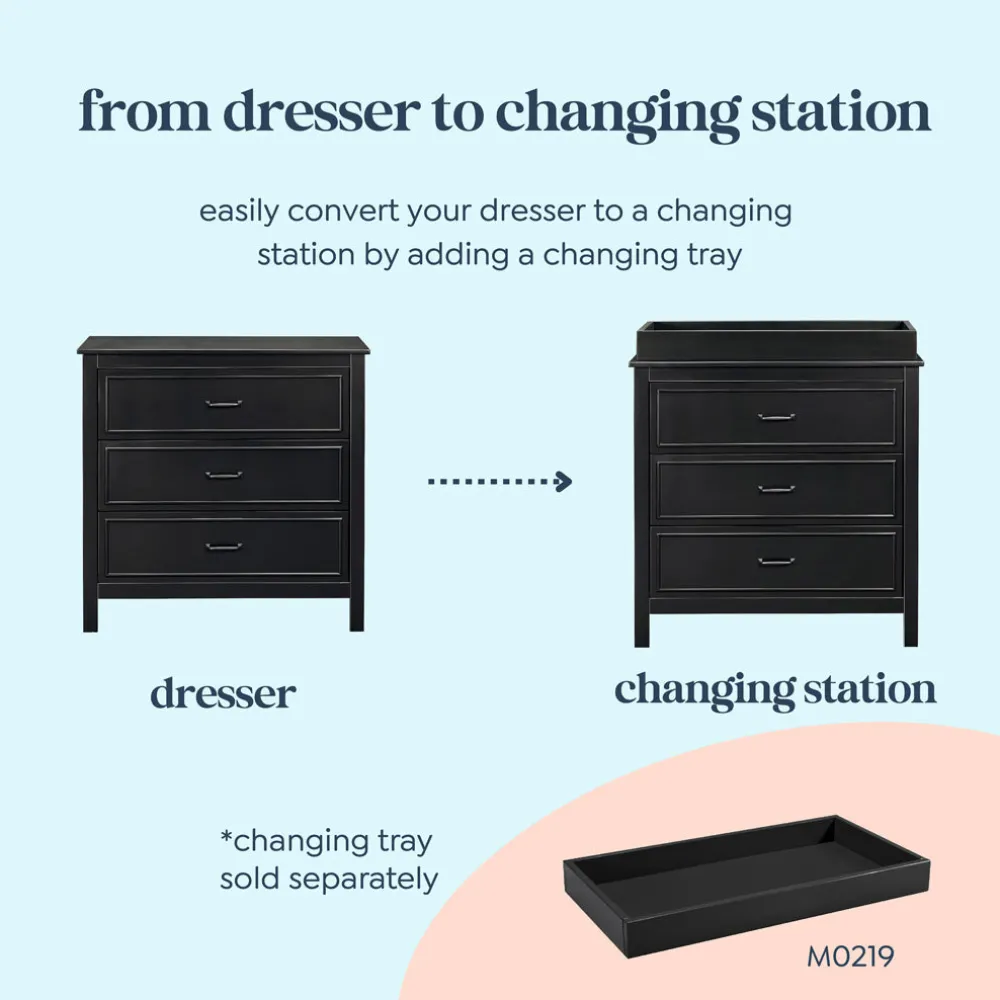 Charlie 3-Drawer Dresser