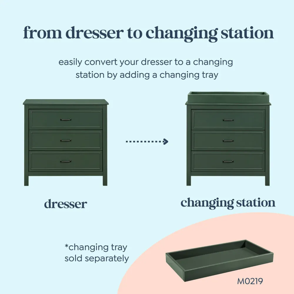 Charlie 3-Drawer Dresser