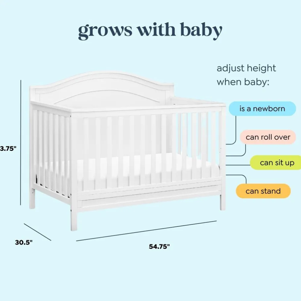 Charlie 4-In-1 Convertible Crib