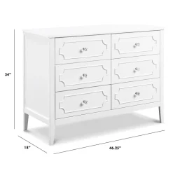 Chloe Regency 6-Drawer Dresser