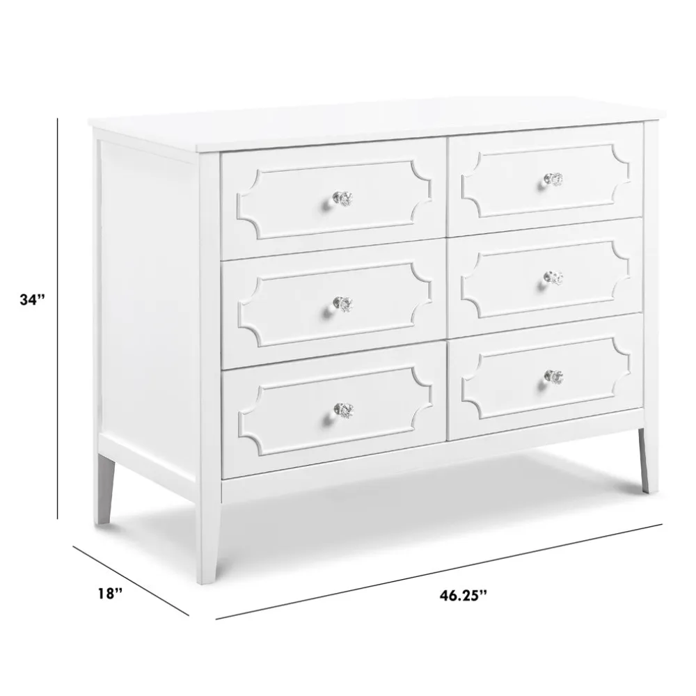 Chloe Regency 6-Drawer Dresser