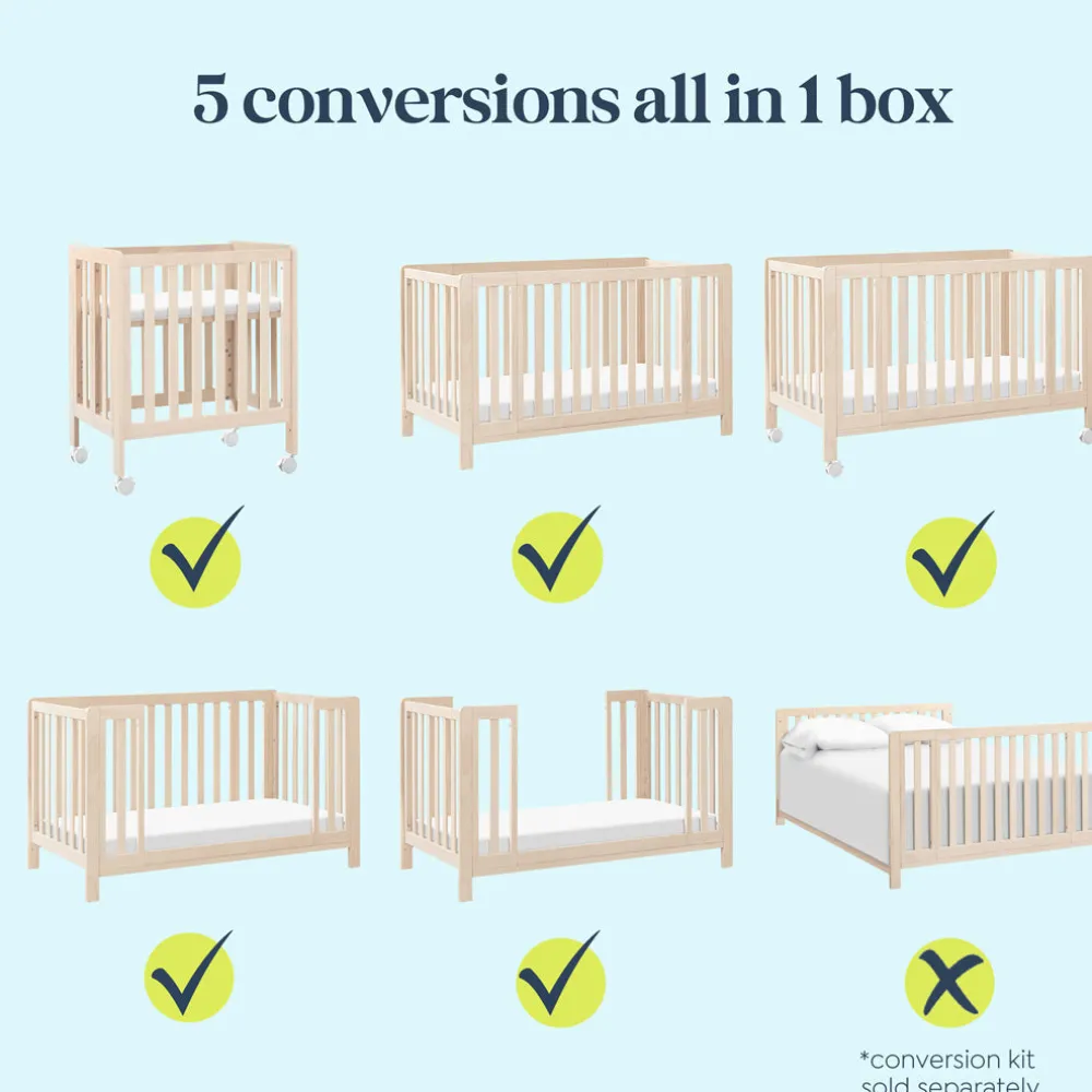 Colby GROW 6-in-1 Convertible Bassinet to Crib