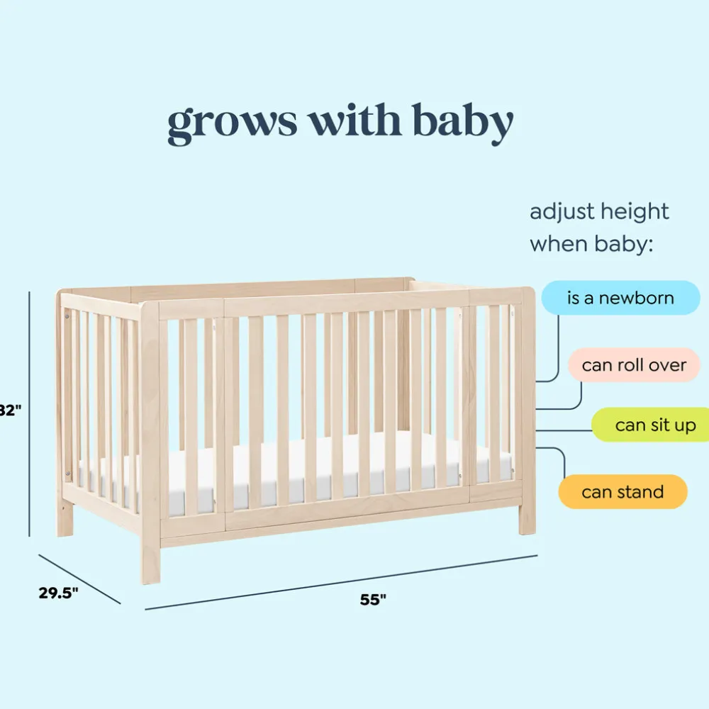 Colby GROW 6-in-1 Convertible Bassinet to Crib