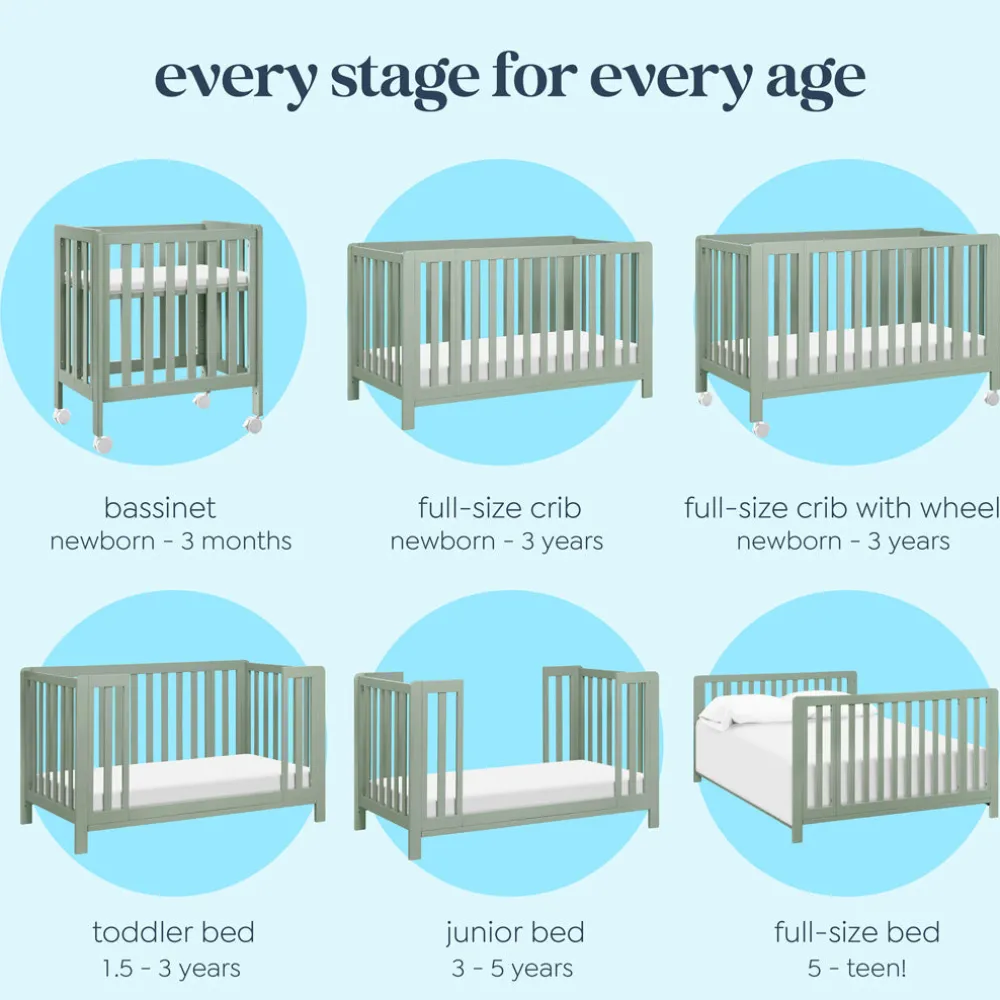 Colby GROW 6-in-1 Convertible Bassinet to Crib