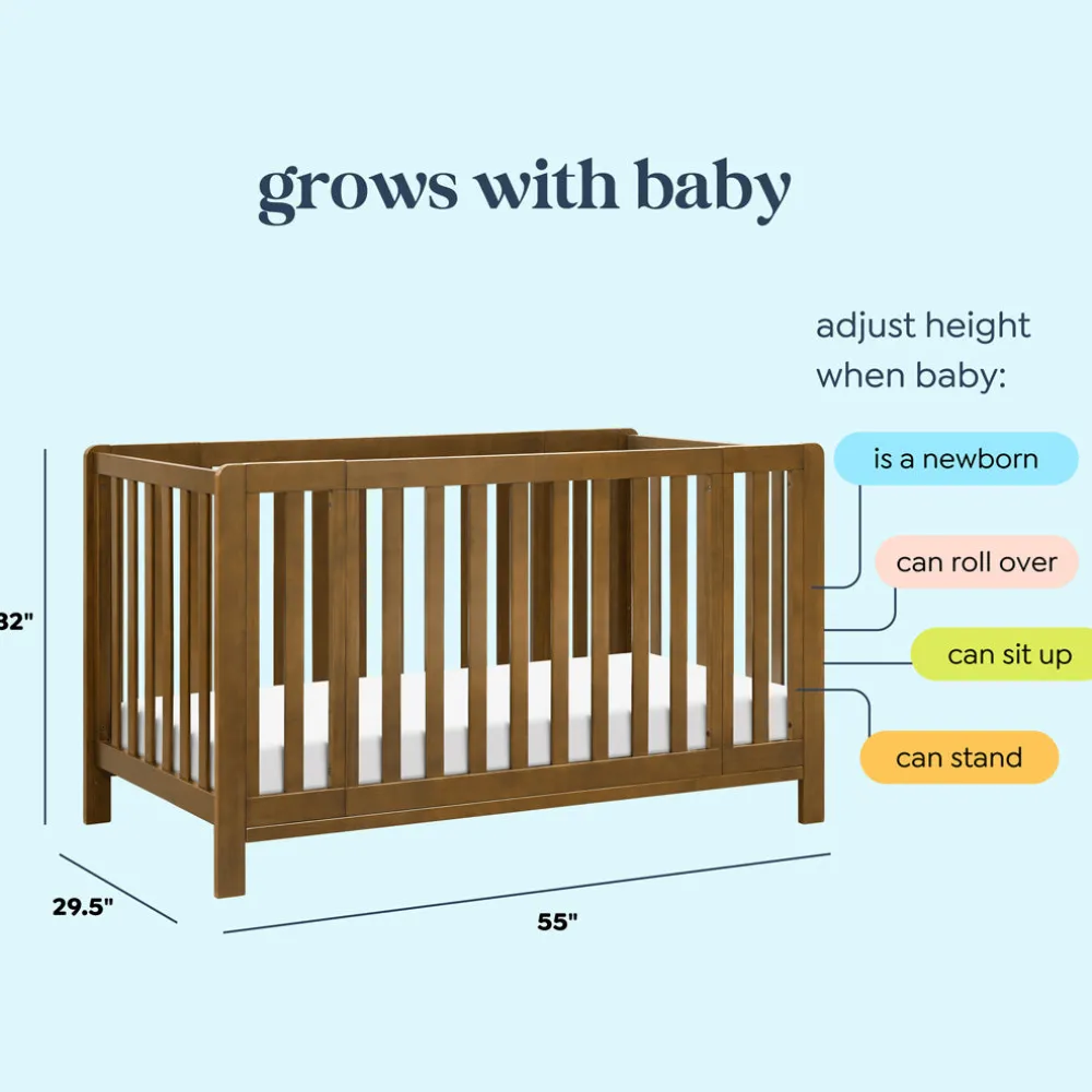 Colby GROW 6-in-1 Convertible Bassinet to Crib