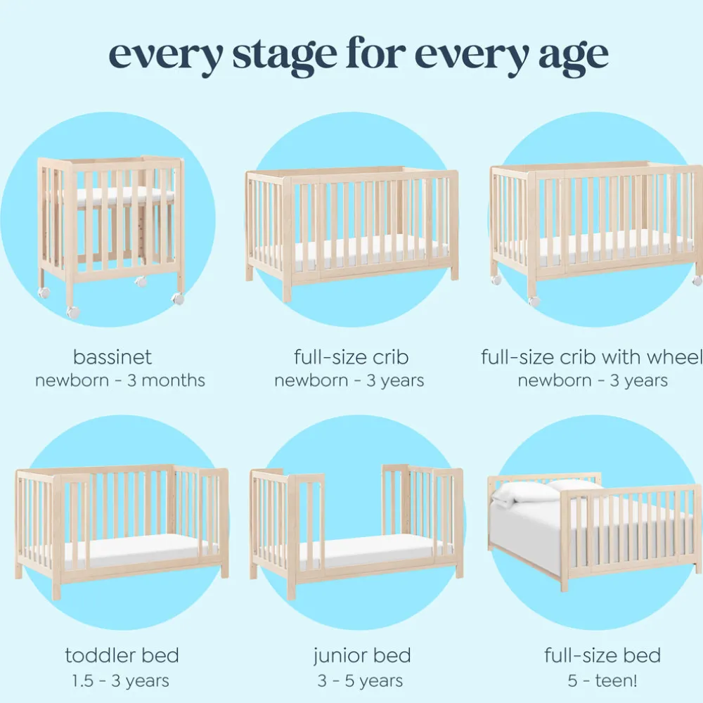 Colby GROW 6-in-1 Convertible Bassinet to Crib