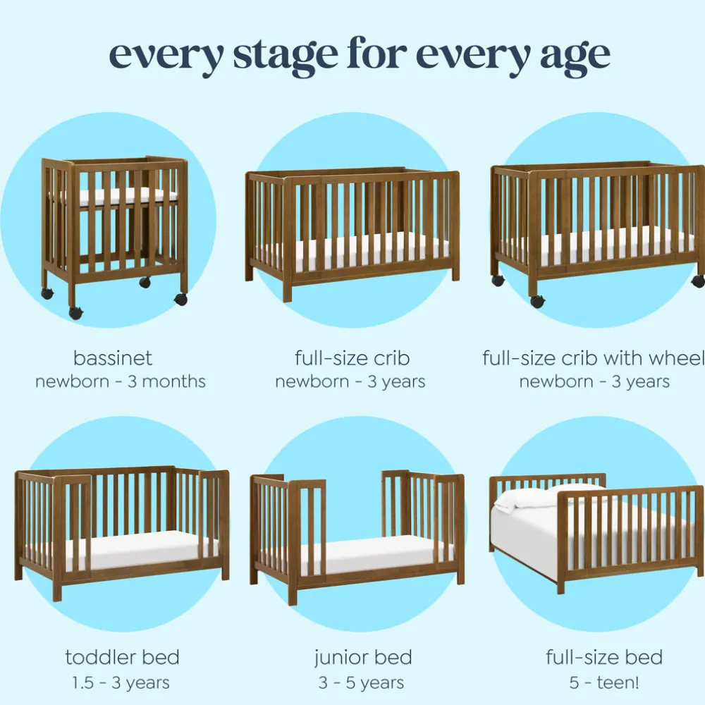Colby GROW 6-in-1 Convertible Bassinet to Crib