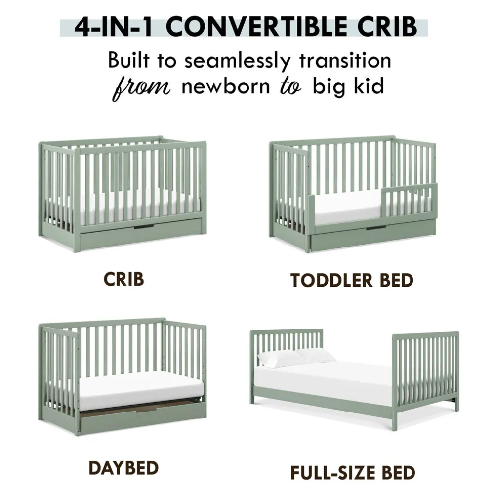 Colby 4-in-1 Convertible Crib with Trundle Drawer