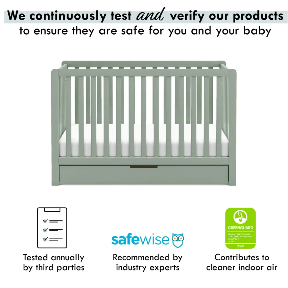 Colby 4-in-1 Convertible Crib with Trundle Drawer
