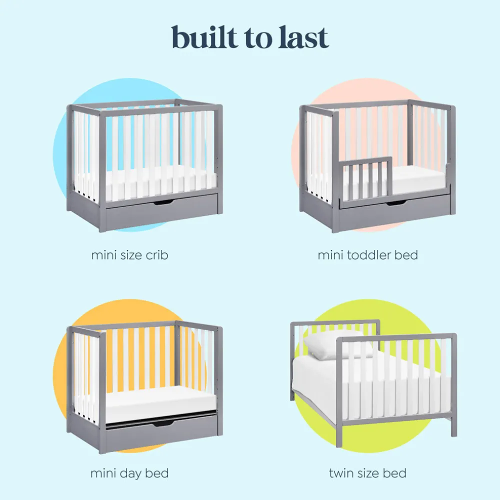 Colby 4-in-1 Convertible Mini Crib with Trundle