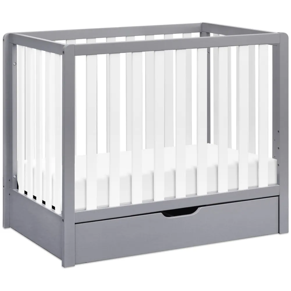 Colby 4-in-1 Convertible Mini Crib with Trundle