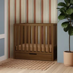 Colby 4-in-1 Convertible Mini Crib with Trundle