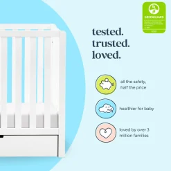Colby 4-in-1 Convertible Mini Crib with Trundle