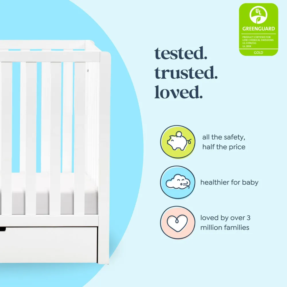 Colby 4-in-1 Convertible Mini Crib with Trundle