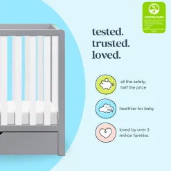 Colby 4-in-1 Convertible Mini Crib with Trundle