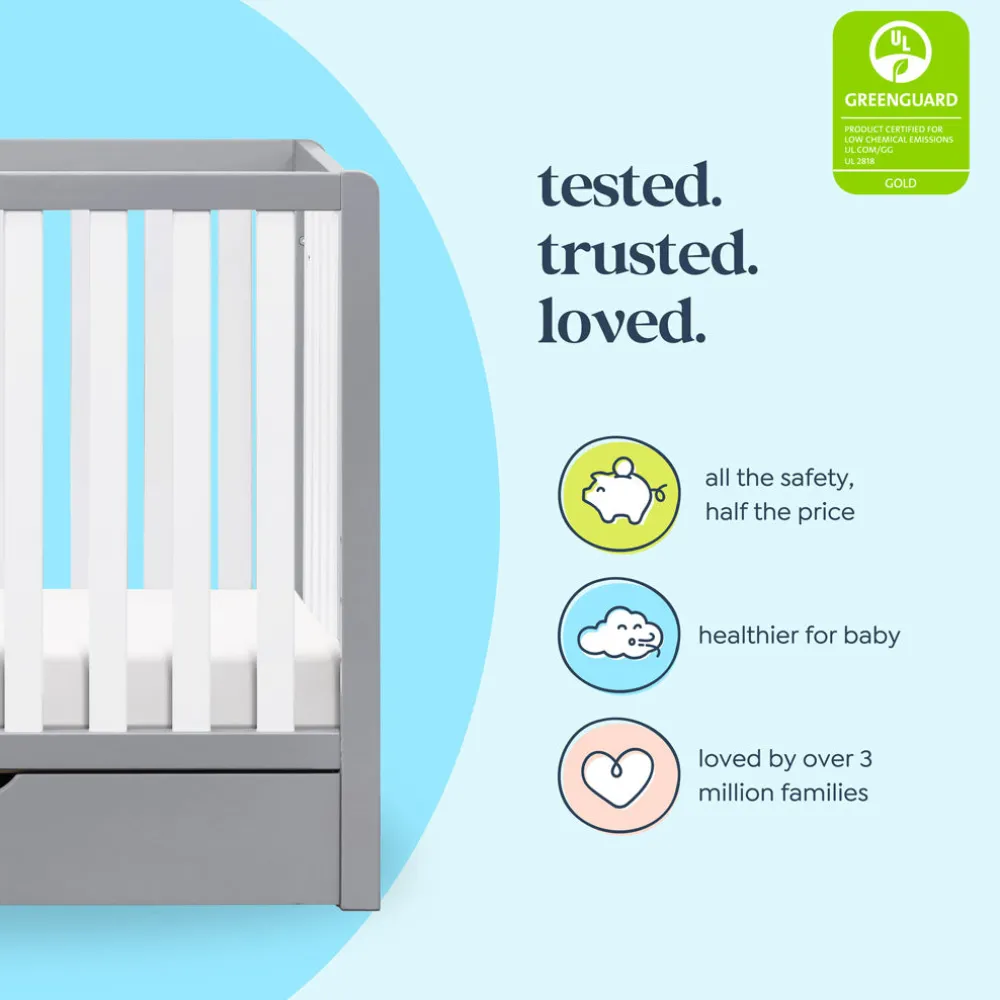 Colby 4-in-1 Convertible Mini Crib with Trundle