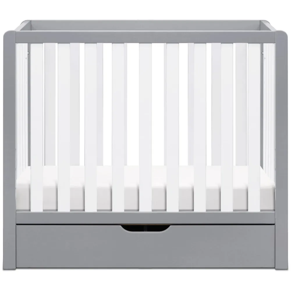 Colby 4-in-1 Convertible Mini Crib with Trundle