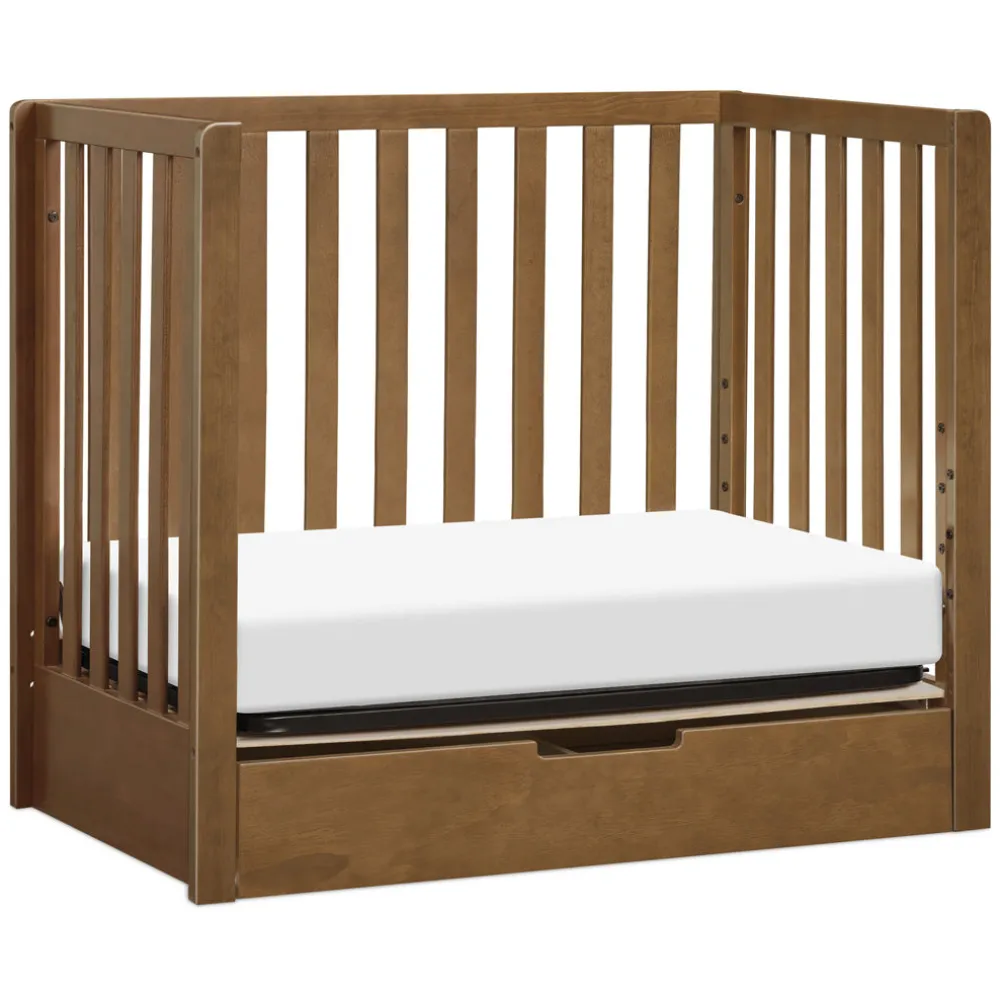Colby 4-in-1 Convertible Mini Crib with Trundle