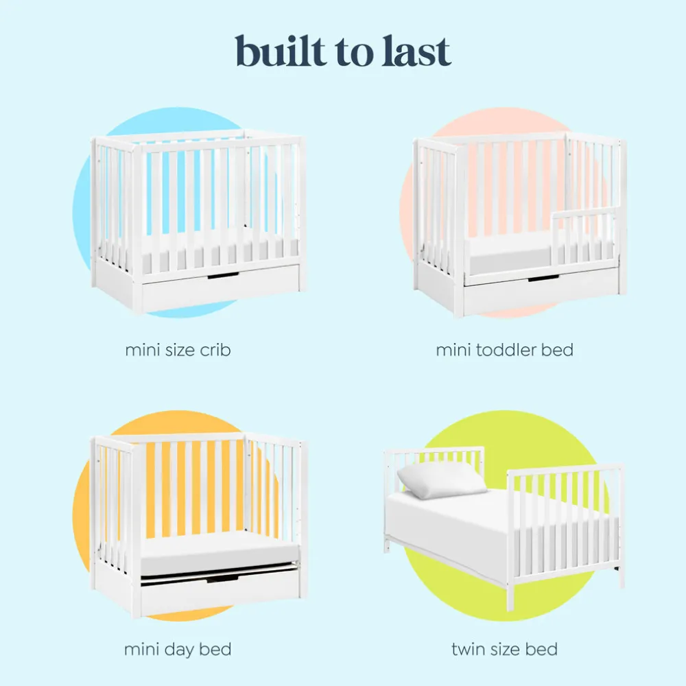 Colby 4-in-1 Convertible Mini Crib with Trundle