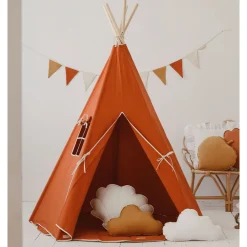 Cotton Teepee Tent & Mat Set