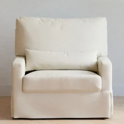 Crawford Pillowback Chair-And-A-Half Comfort Swivel Glider