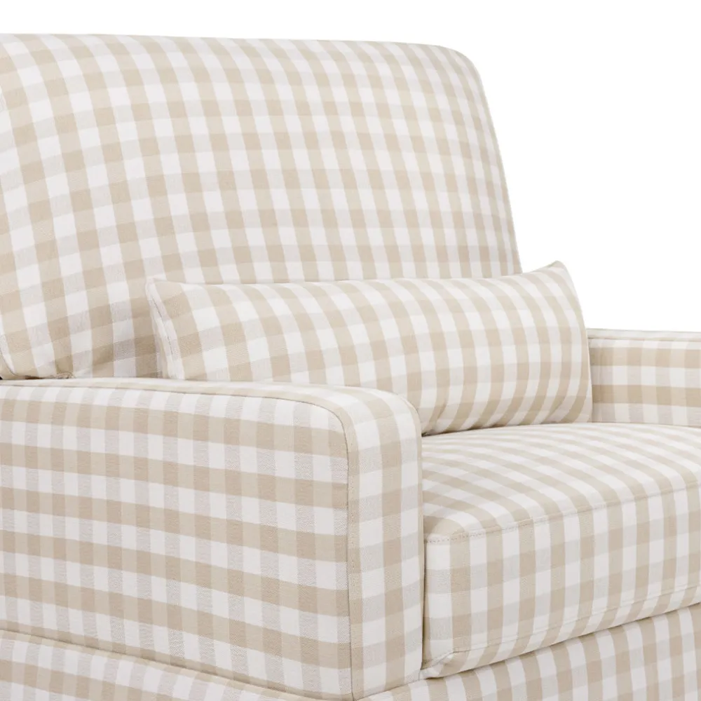 Crawford Pillowback Chair-And-A-Half Comfort Swivel Glider