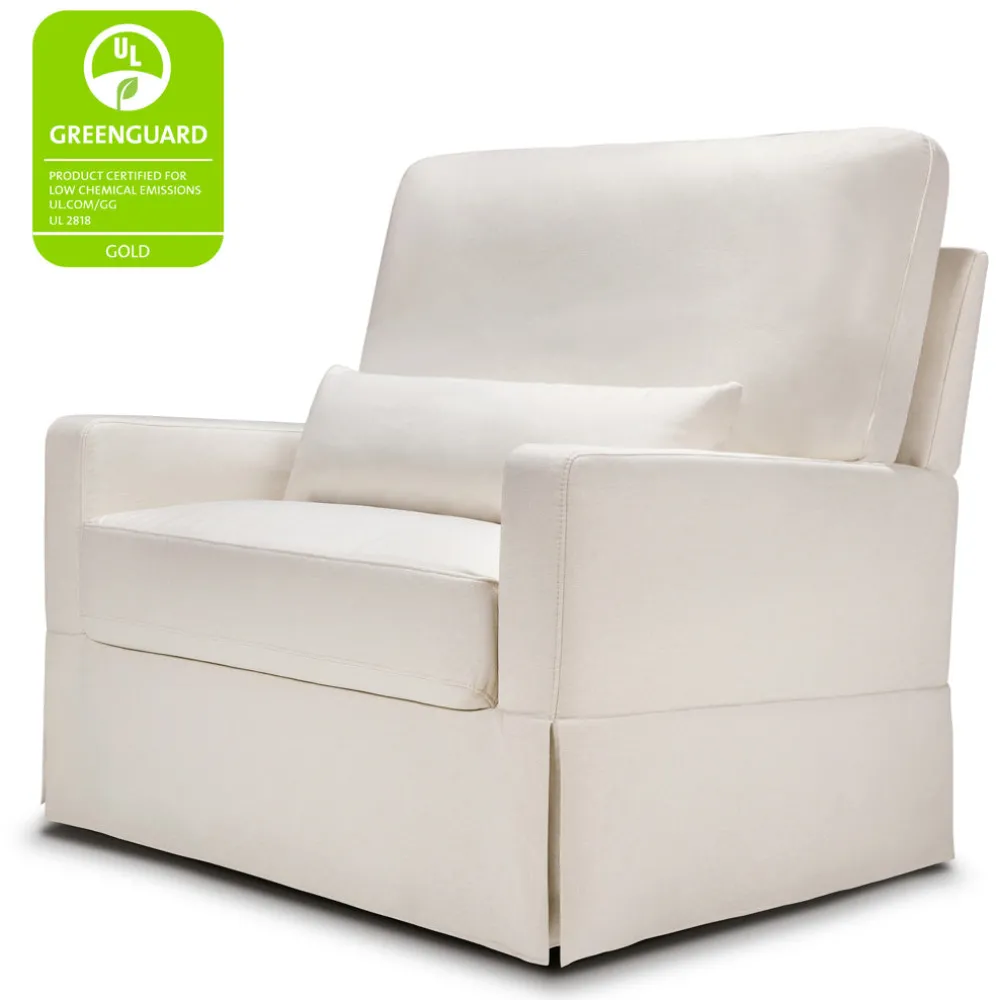 Crawford Pillowback Chair-And-A-Half Comfort Swivel Glider