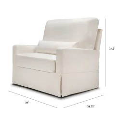 Crawford Pillowback Chair-And-A-Half Comfort Swivel Glider