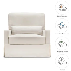 Crawford Pillowback Chair-And-A-Half Comfort Swivel Glider