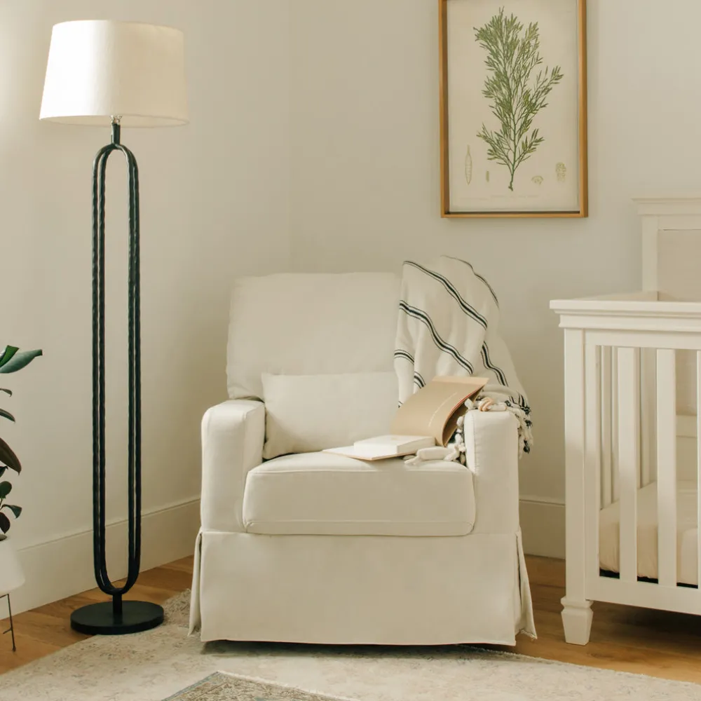 Crawford Pillowback Comfort Swivel Glider
