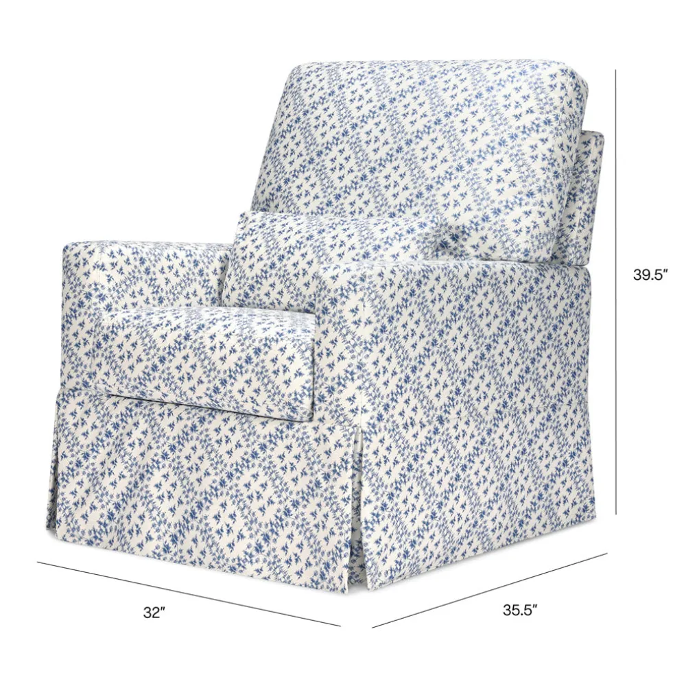 Crawford Pillowback Comfort Swivel Glider