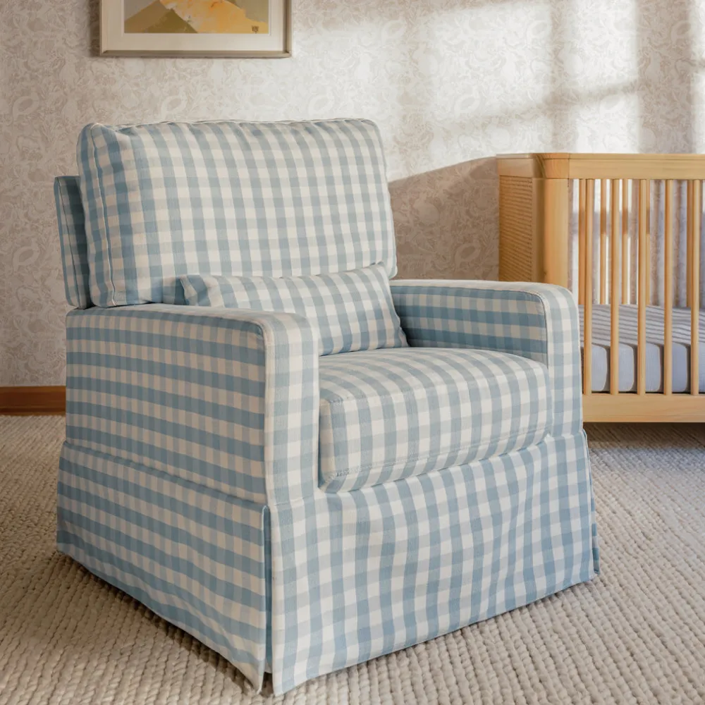 Crawford Pillowback Comfort Swivel Glider