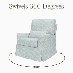 Crawford Pillowback Comfort Swivel Glider
