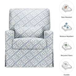 Crawford Pillowback Comfort Swivel Glider