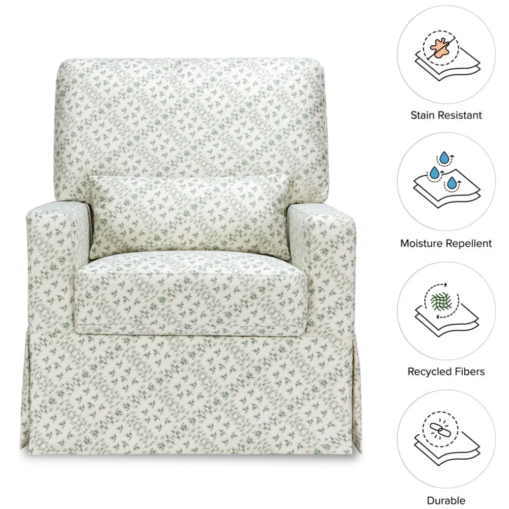 Crawford Pillowback Comfort Swivel Glider