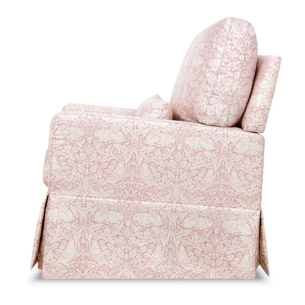Crawford Pillowback Comfort Swivel Glider